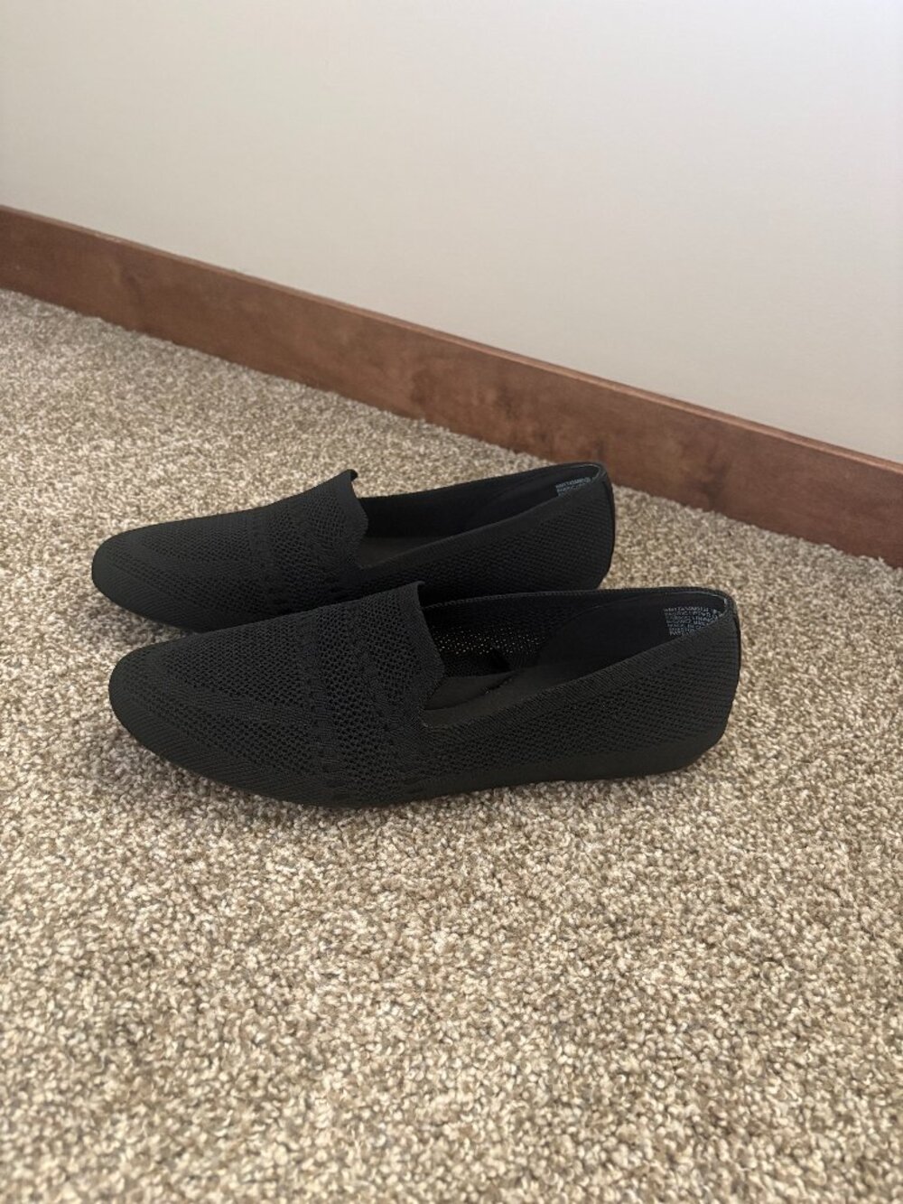 WORN ONCE Tim + Tru Black Flats